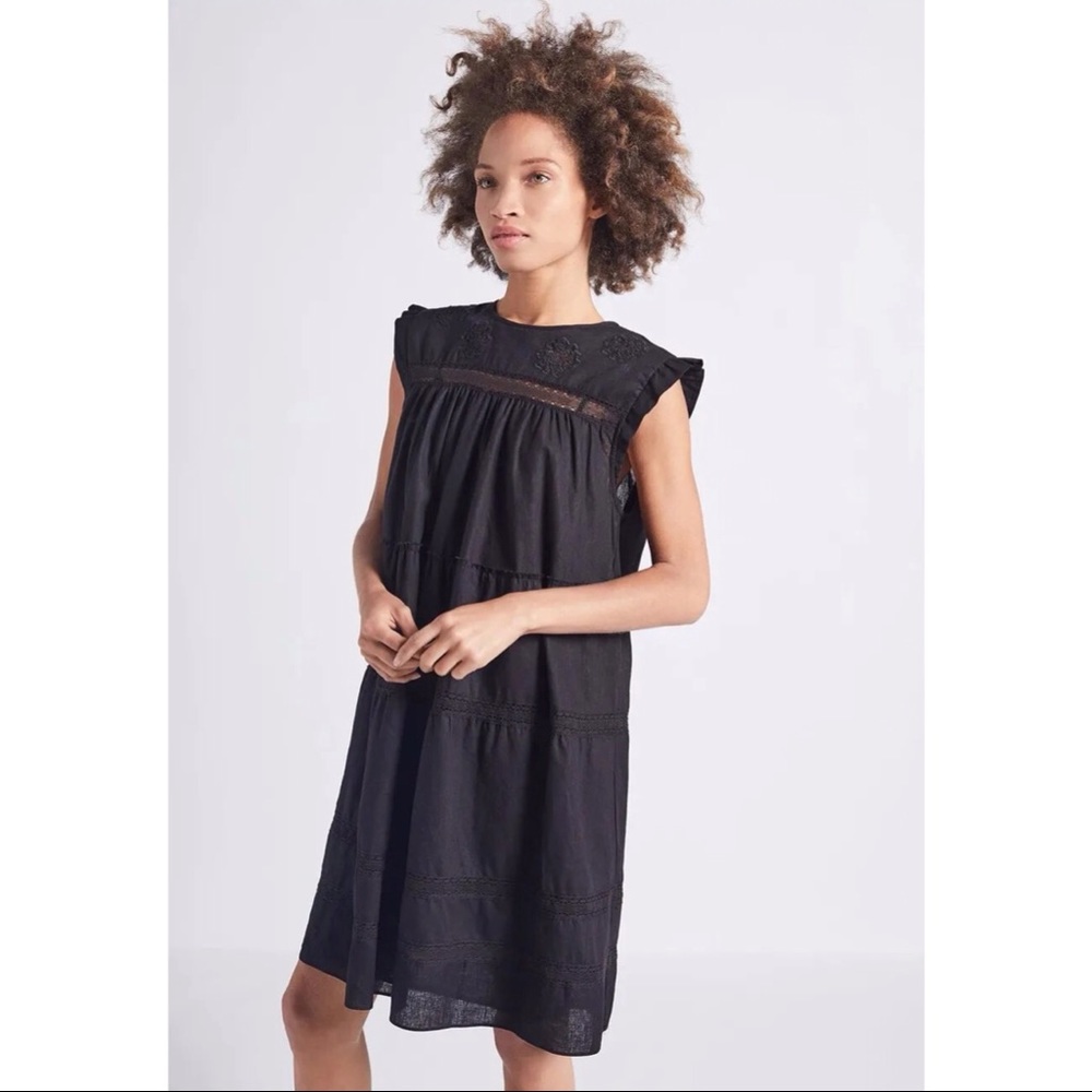 Current/Elliott The Lace Dress With Floral Insert